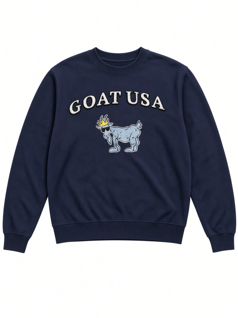 GOAT USA Sweatshirt Mens Small Gray Pullover Crewneck